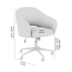 Sedia da scrivania Mid-Century Modern per l'home office