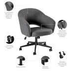 Sedia da scrivania Mid-Century Modern per l'home office
