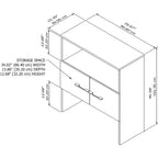Libreria con prolunga da 36" (larghezza)