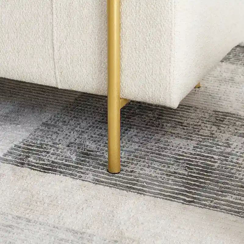 Panca contenitore imbottita in lino