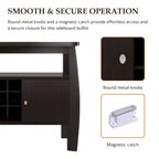Tavolo da buffet a 1 ripiano color cappuccino, 51 pollici