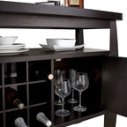 Tavolo da buffet a 1 ripiano color cappuccino, 51 pollici