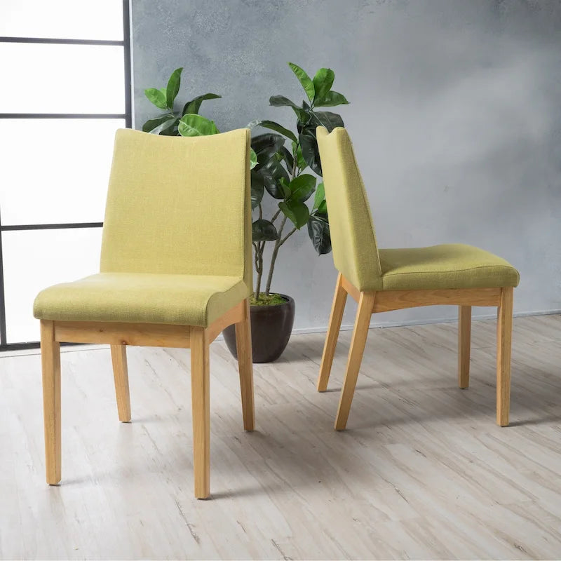 Sedia da pranzo in tessuto Mid-Century (confezione da 2)