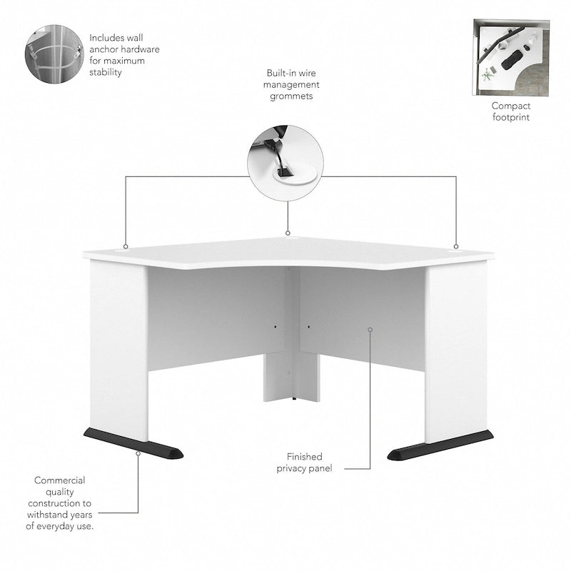 Scrivania angolare per computer 48W
