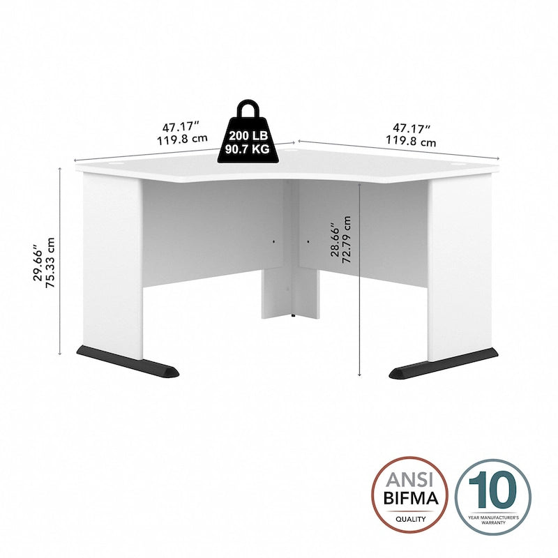 Scrivania angolare per computer 48W