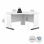 Scrivania angolare per computer 48W