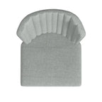 Sedia da pranzo ChannelBack con gambe in metallo - Tessuto grigio (confezione da 2)