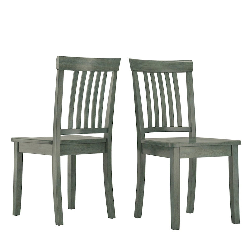 Set da pranzo rettangolare color salvia anticato da 48 pollici, 5 pezzi