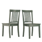 Set da pranzo rettangolare color salvia anticato da 48 pollici, 5 pezzi