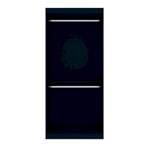 Manhattan Comfort Mulberry 35.9 Open Double Hanging Modern Wardrobe Closet with 2 Hanging Rods