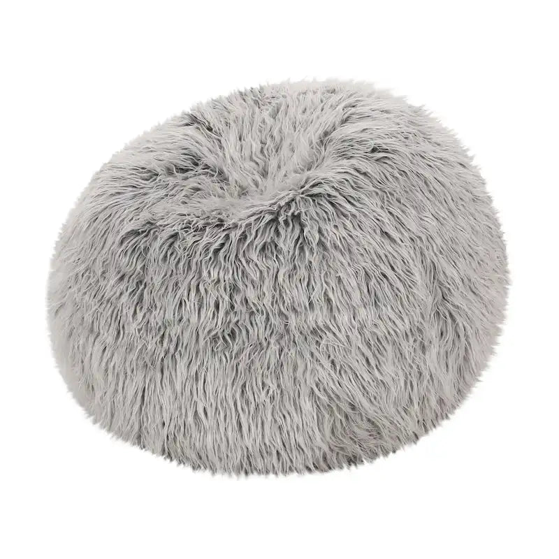 Pouff Moderno in Ecopelliccia Glam