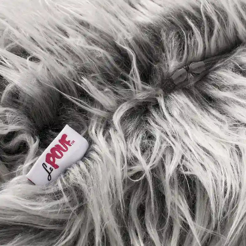 Pouff Moderno in Ecopelliccia Glam