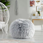 Pouff Moderno in Ecopelliccia Glam