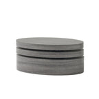 Tavolino da Caffè Ovale Girevole in Legno Mod