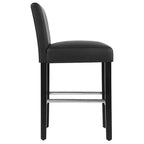 Sgabelli da bar altezza bancone (confezione da 2), sgabelli da bar imbottiti con schienale, altezza seduta 66 cm