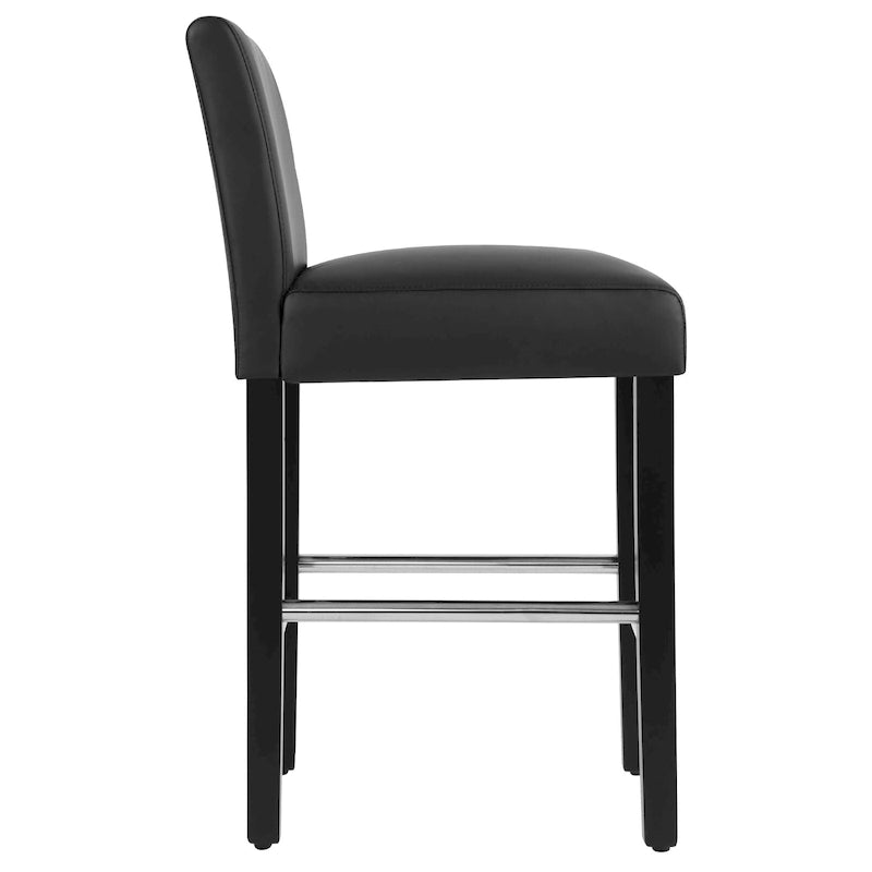 Sgabelli da bar altezza bancone (confezione da 2), sgabelli da bar imbottiti con schienale, altezza seduta 66 cm