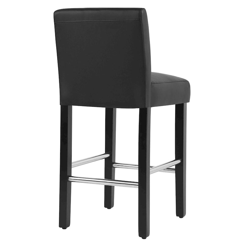 Sgabelli da bar altezza bancone (confezione da 2), sgabelli da bar imbottiti con schienale, altezza seduta 66 cm