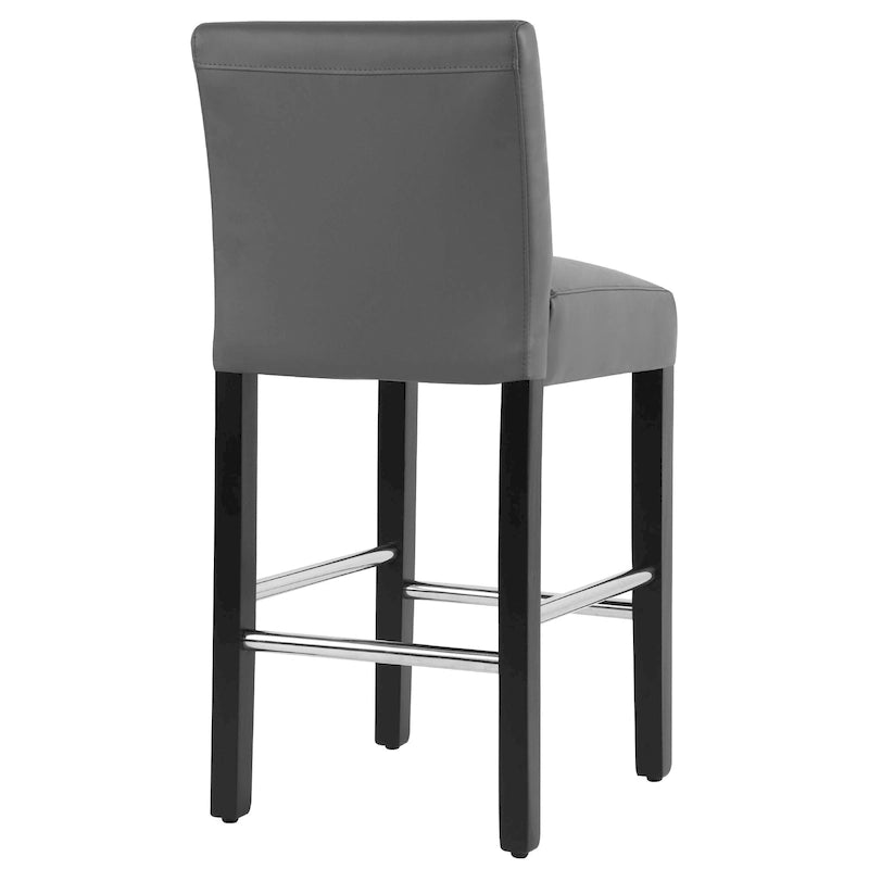 Sgabelli da bar altezza bancone (confezione da 2), sgabelli da bar imbottiti con schienale, altezza seduta 66 cm