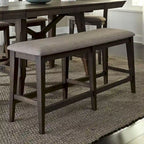 Double Bridge Dark Chestnut Counter Bench