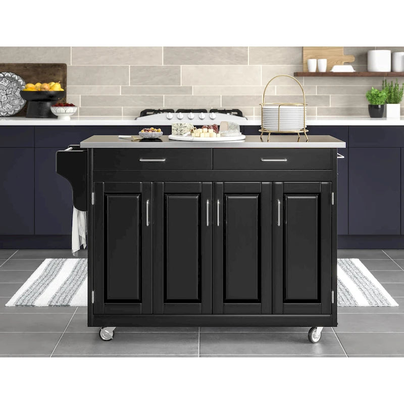 Carrello da cucina nero