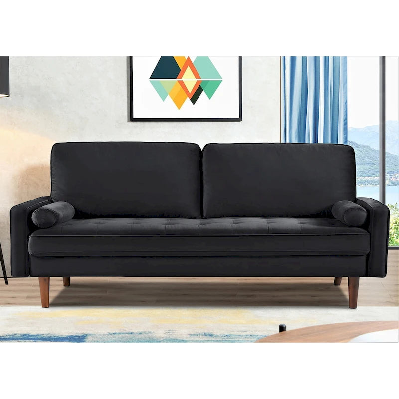 Divano in velluto trapuntato da 70W