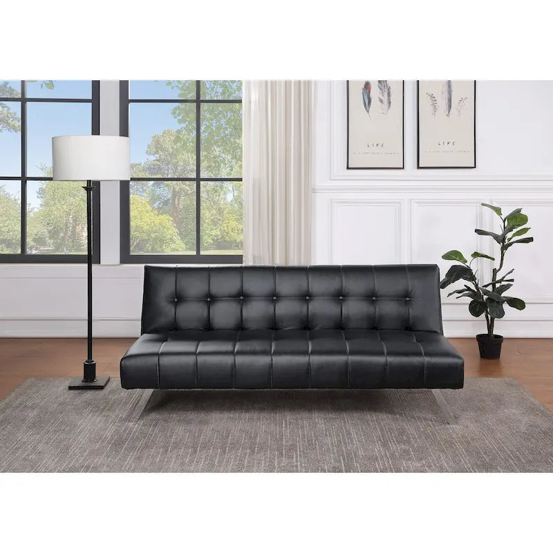 Futon con gambe in acciaio inossidabile