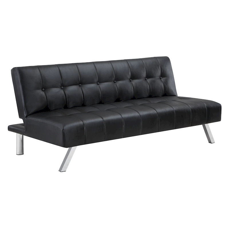 Futon con gambe in acciaio inossidabile