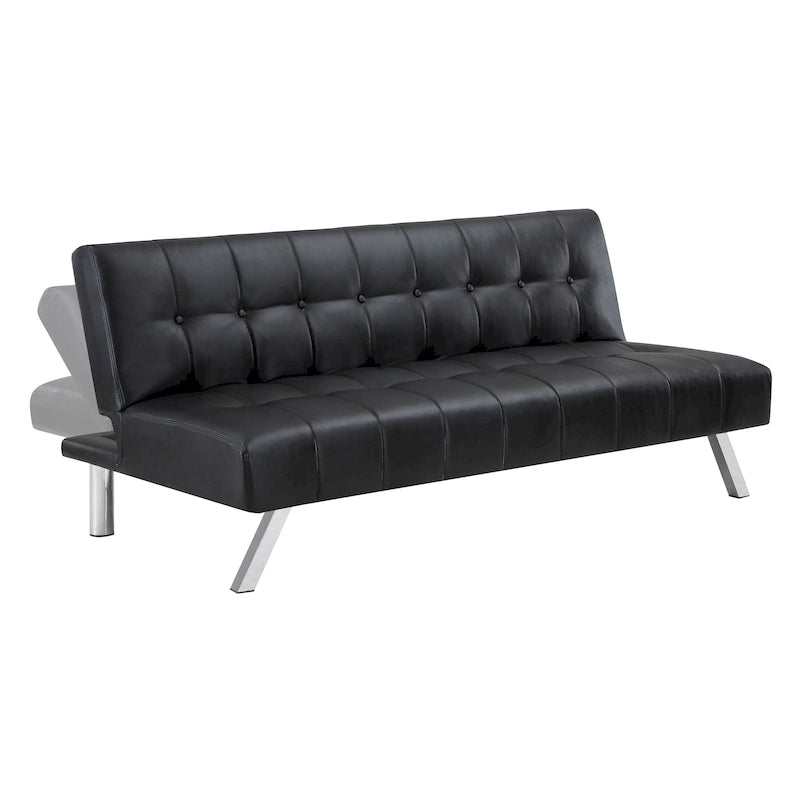 Futon con gambe in acciaio inossidabile