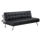 Futon con gambe in acciaio inossidabile