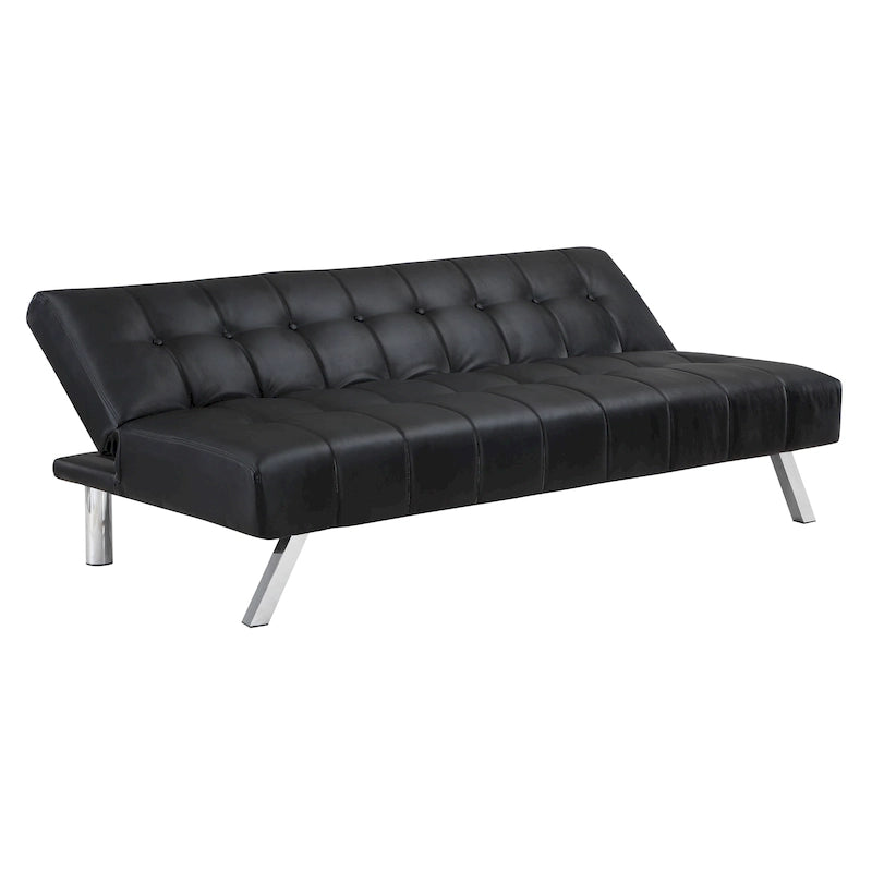 Futon con gambe in acciaio inossidabile