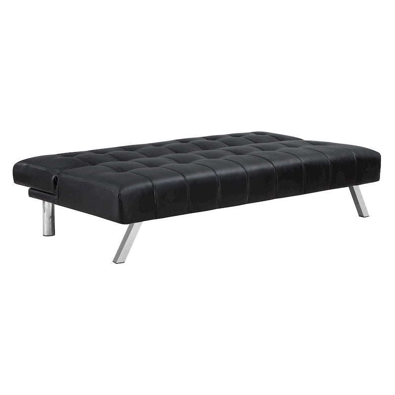 Futon con gambe in acciaio inossidabile