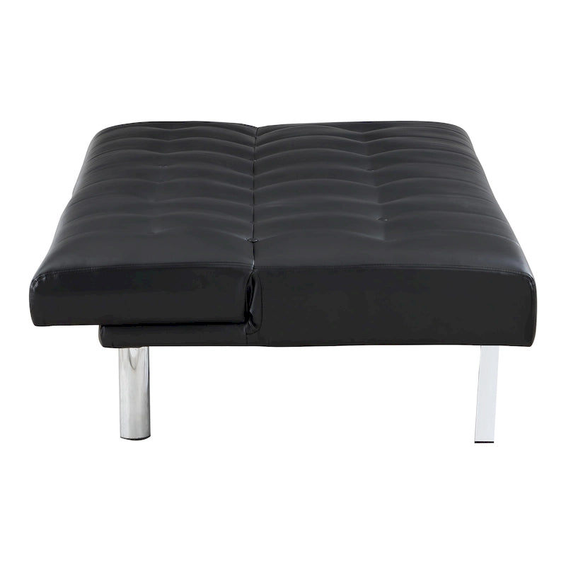 Futon con gambe in acciaio inossidabile