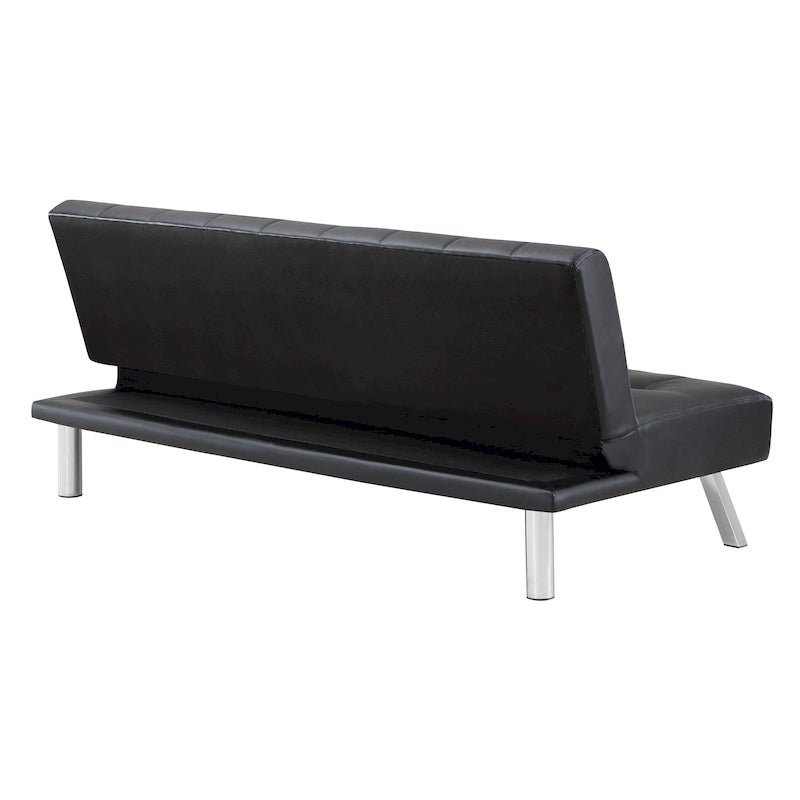 Futon con gambe in acciaio inossidabile