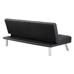 Futon con gambe in acciaio inossidabile