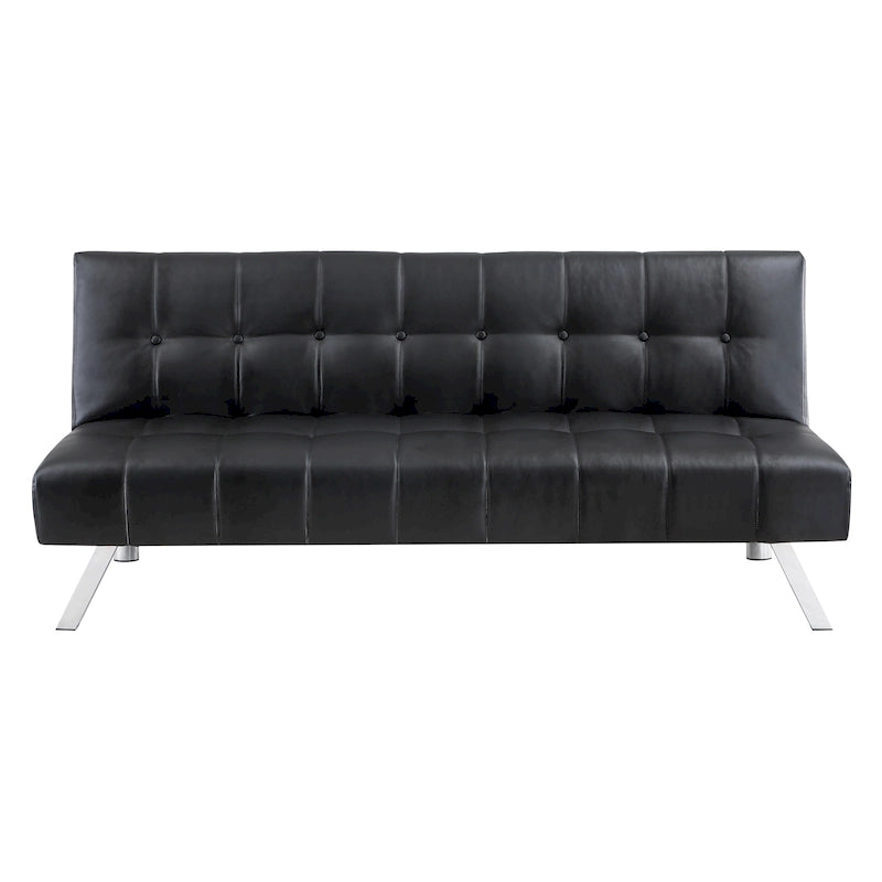 Futon con gambe in acciaio inossidabile