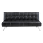 Futon con gambe in acciaio inossidabile
