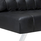 Futon con gambe in acciaio inossidabile