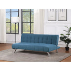 Futon con gambe in acciaio inossidabile