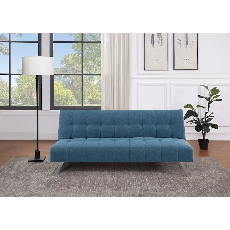 Futon con gambe in acciaio inossidabile