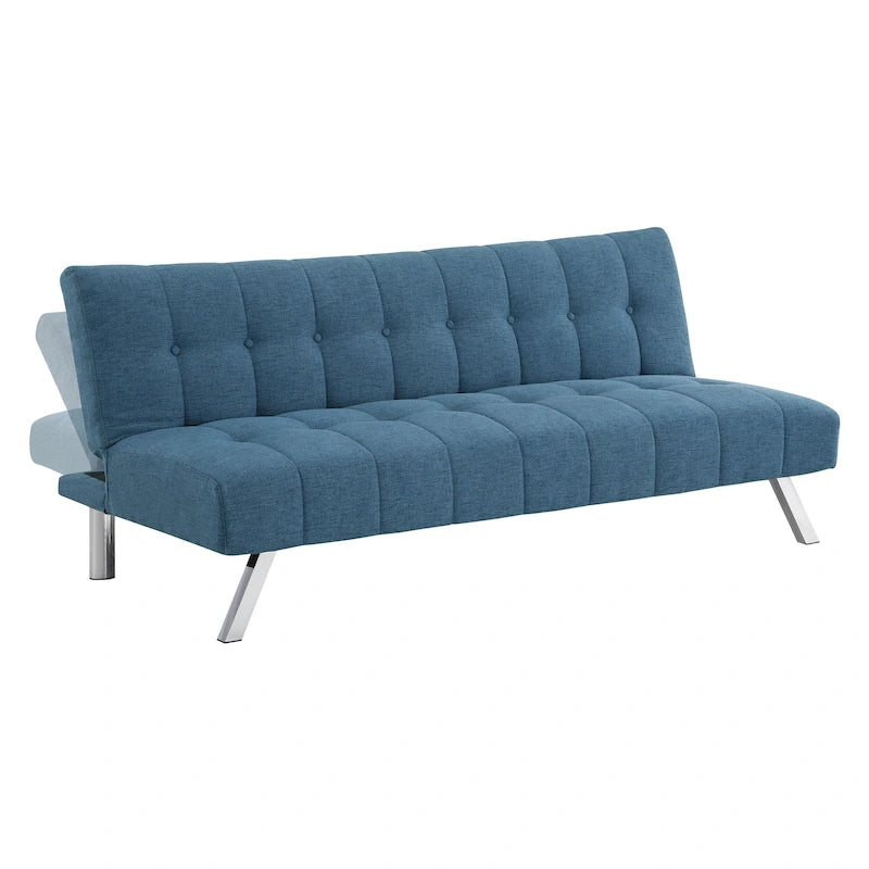 Futon con gambe in acciaio inossidabile