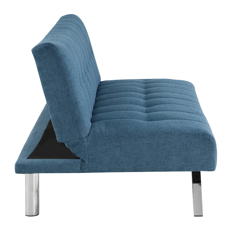 Futon con gambe in acciaio inossidabile