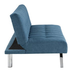 Futon con gambe in acciaio inossidabile