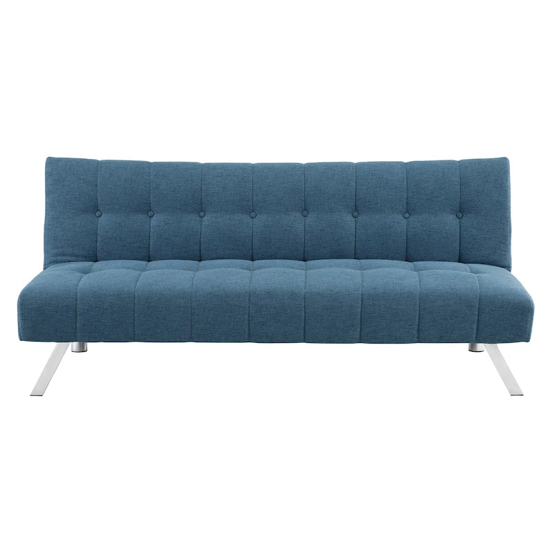 Futon con gambe in acciaio inossidabile