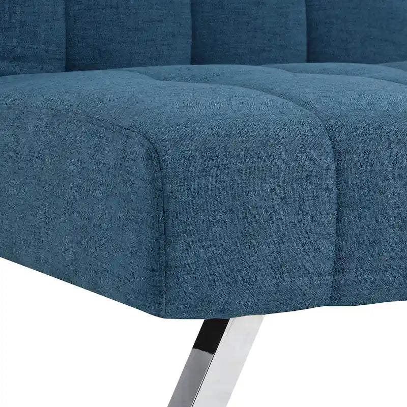Futon con gambe in acciaio inossidabile