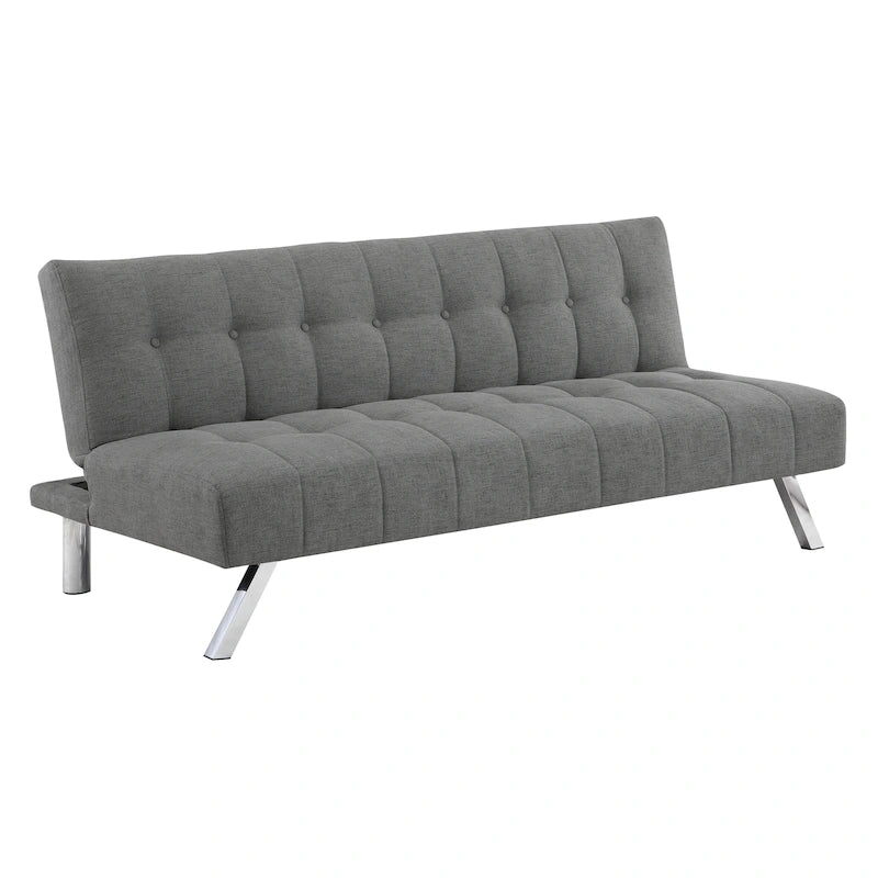 Futon con gambe in acciaio inossidabile