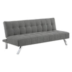 Futon con gambe in acciaio inossidabile