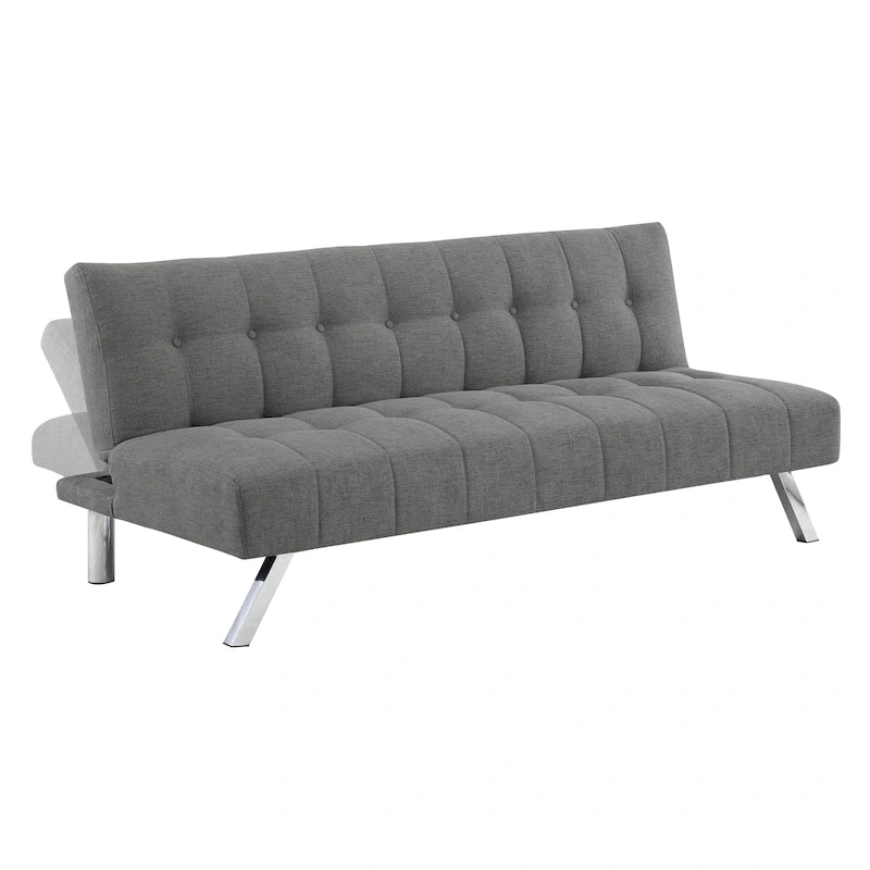 Futon con gambe in acciaio inossidabile