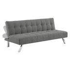 Futon con gambe in acciaio inossidabile