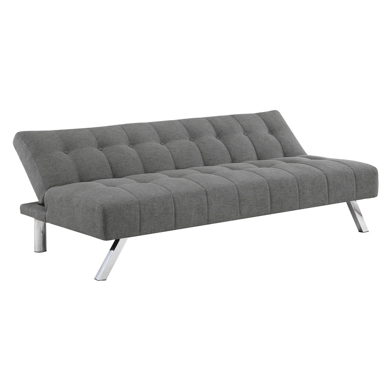 Futon con gambe in acciaio inossidabile