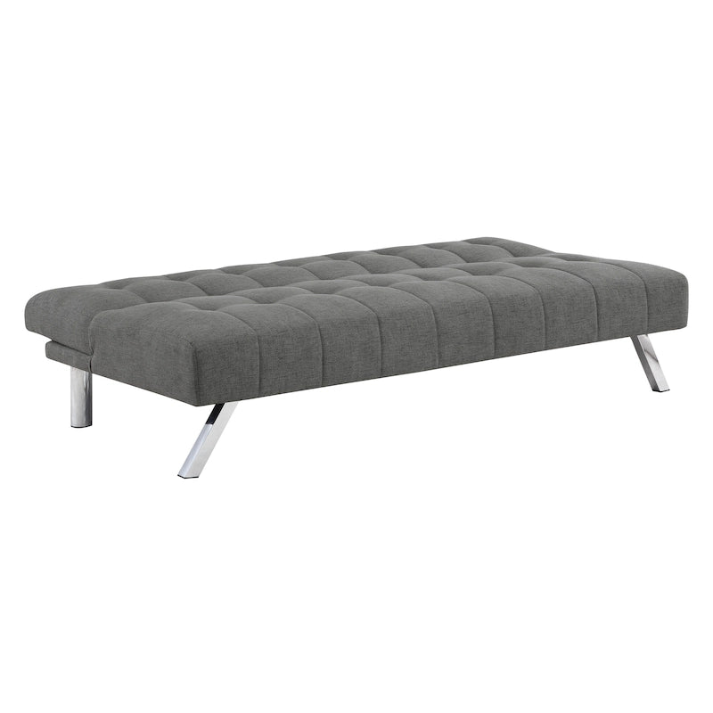 Futon con gambe in acciaio inossidabile